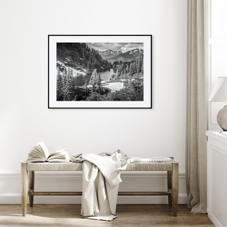 Yosemite National Park Landscape B&W No 1 Poster