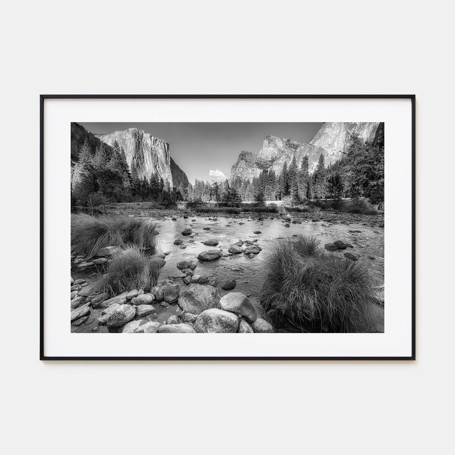 Yosemite National Park Landscape B&W No 2 Poster