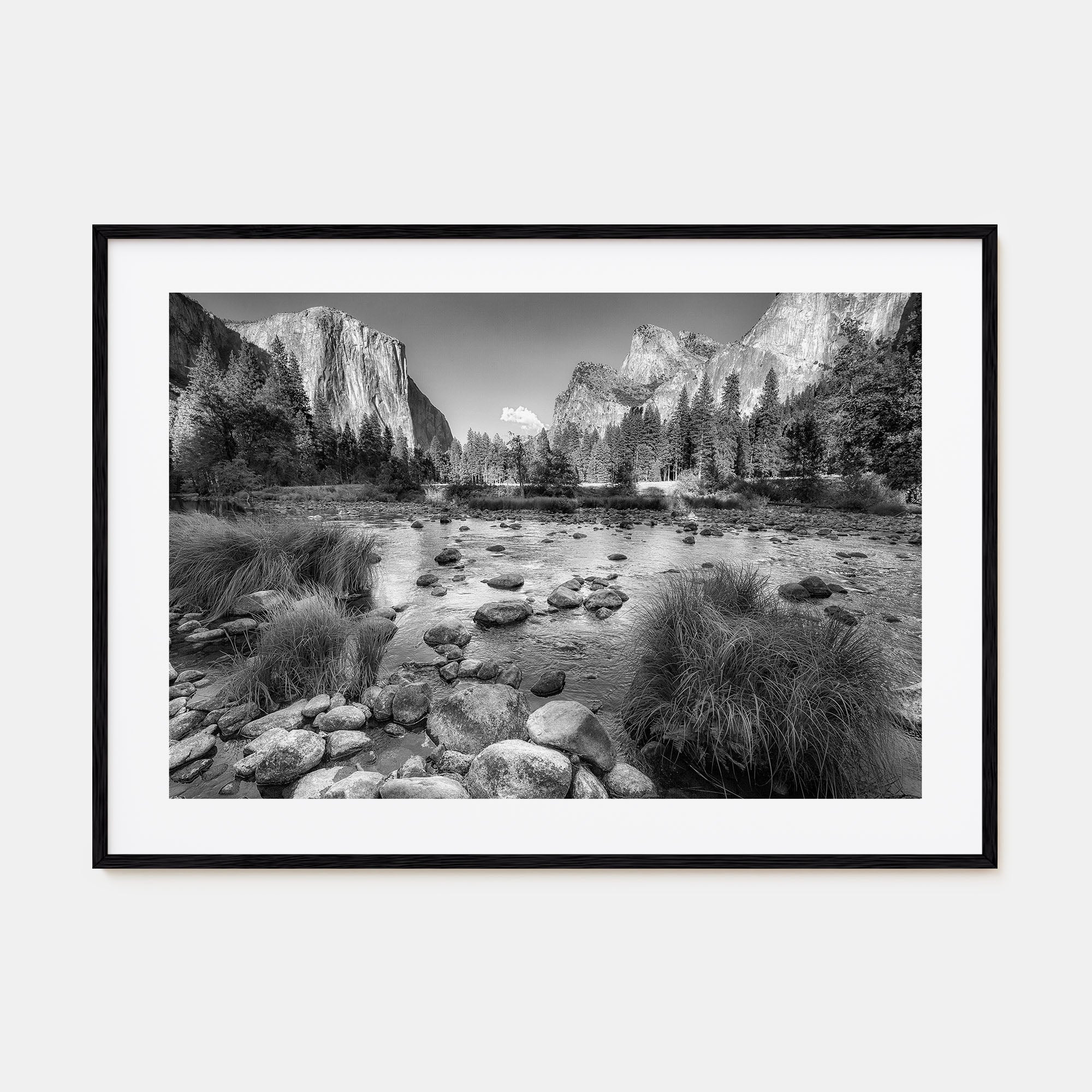 Yosemite National Park Landscape B&W No 2 Poster