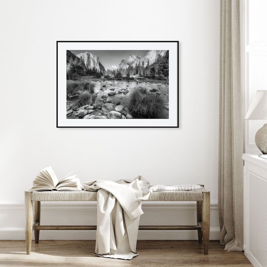 Yosemite National Park Landscape B&W No 2 Poster