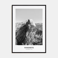 Yosemite National Park Portrait B&W No 1 Poster