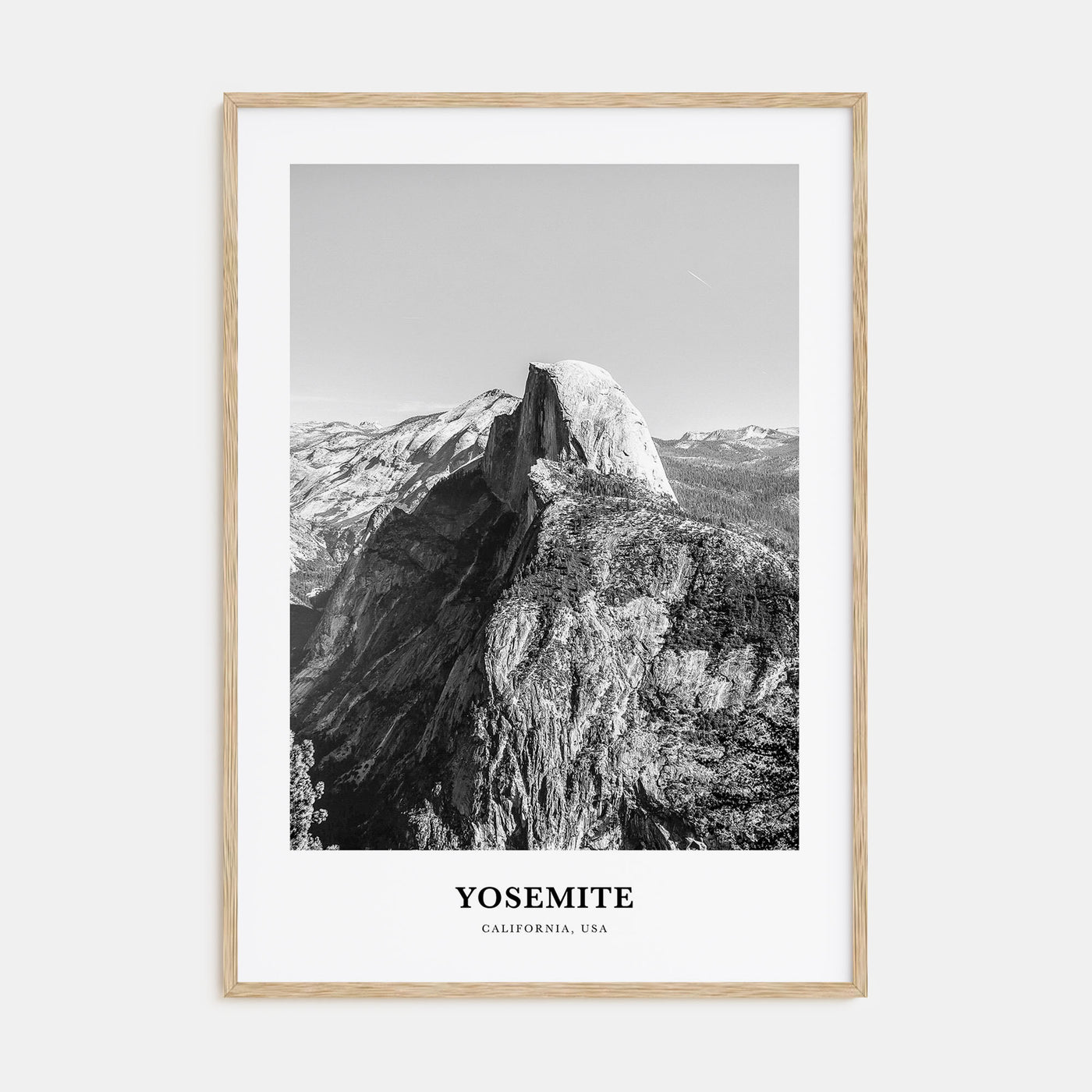Yosemite National Park Portrait B&W No 1 Poster