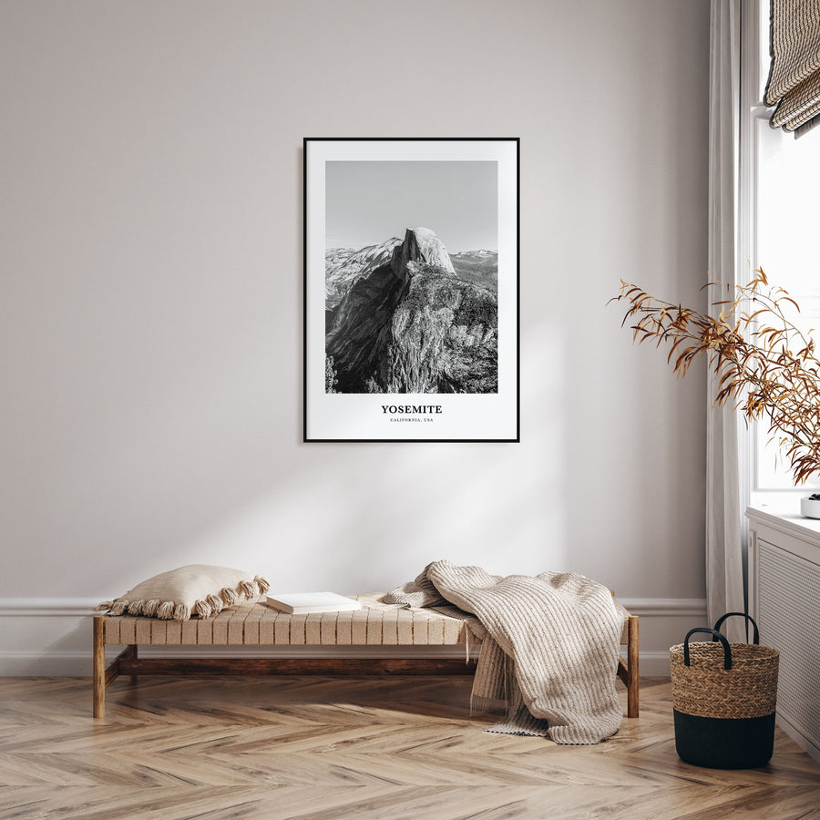 Yosemite National Park Portrait B&W No 1 Poster