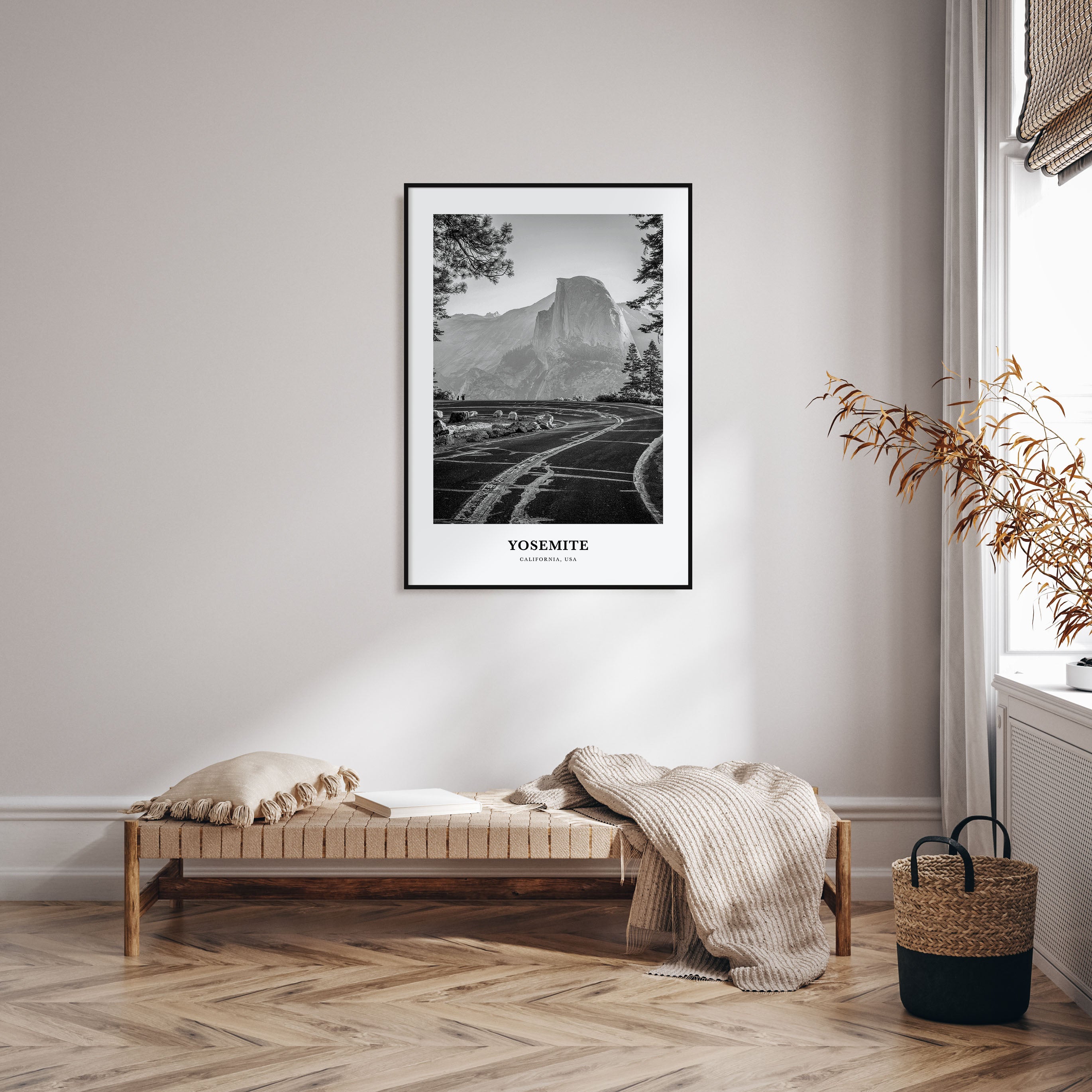 Yosemite National Park Portrait B&W No 2 Poster