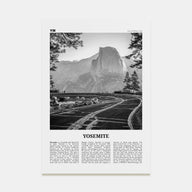 Yosemite National Park Travel B&W No 1 Poster