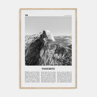Yosemite National Park Travel B&W No 2 Poster