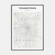 Youngstown Map Portrait Poster