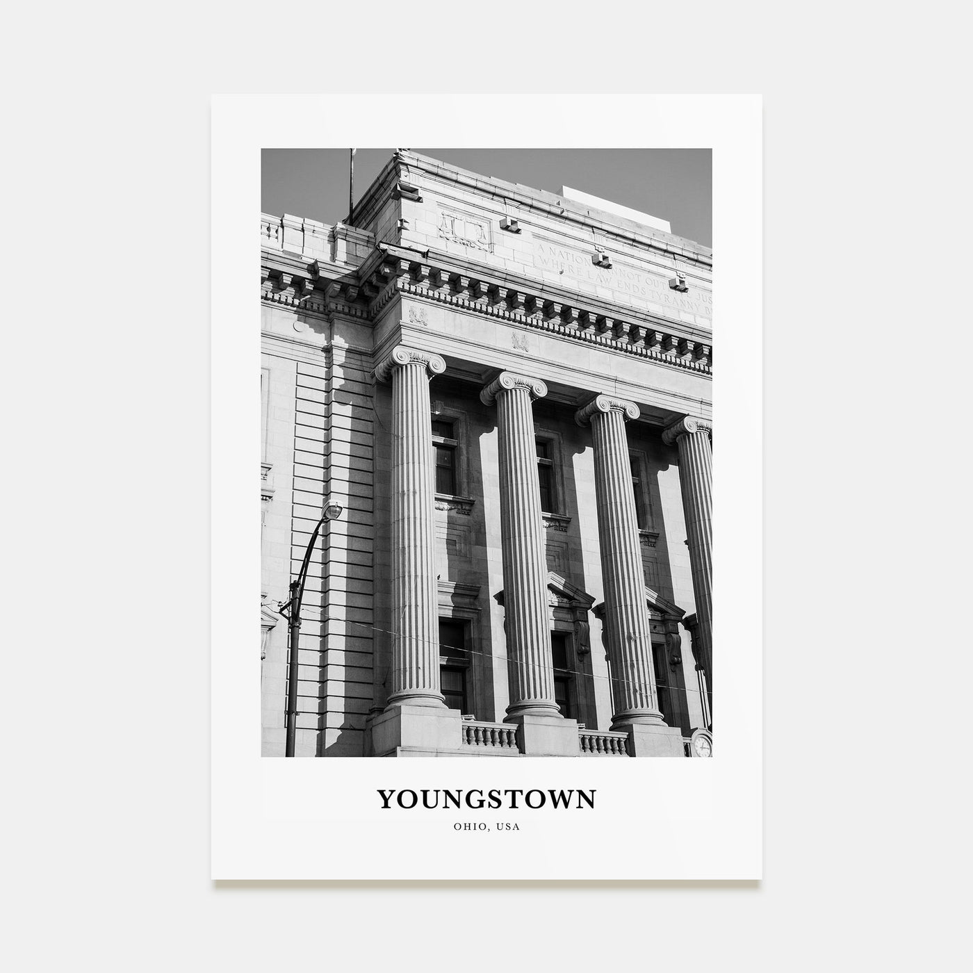 Youngstown Portrait B&W Poster