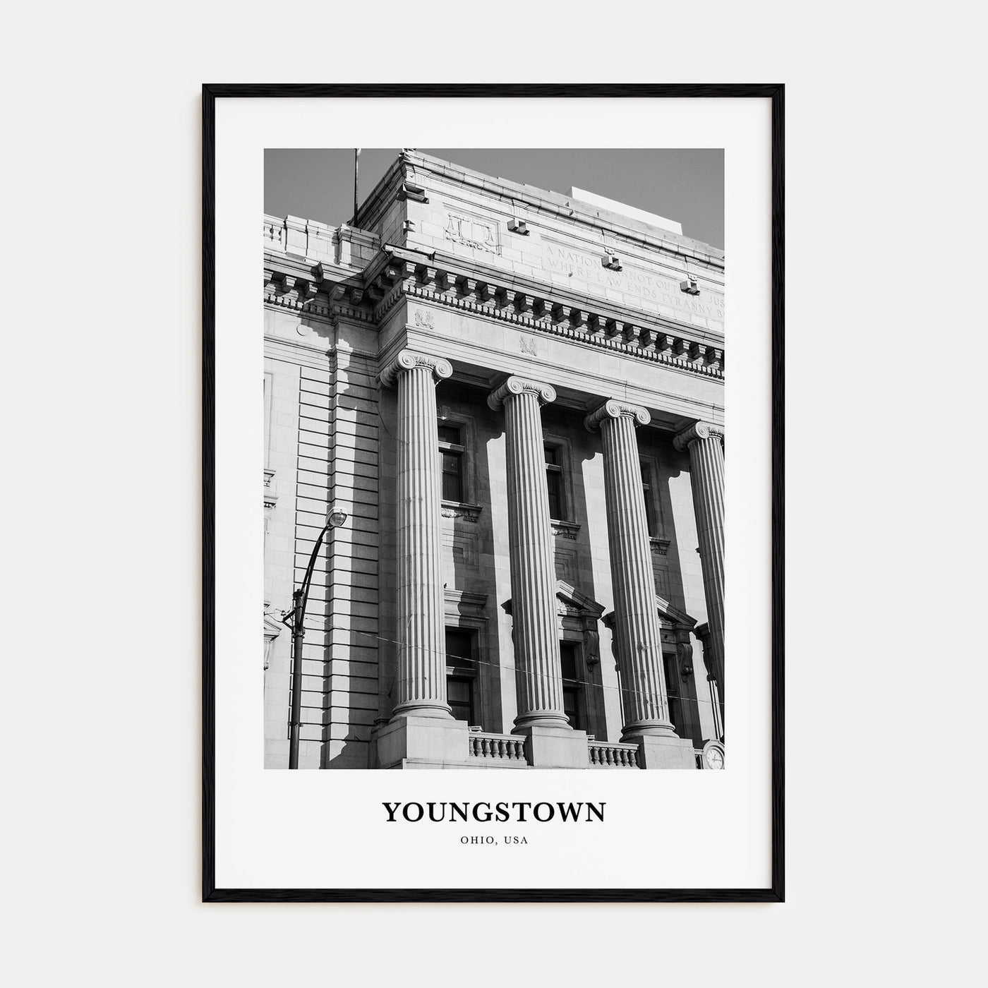 Youngstown Portrait B&W Poster