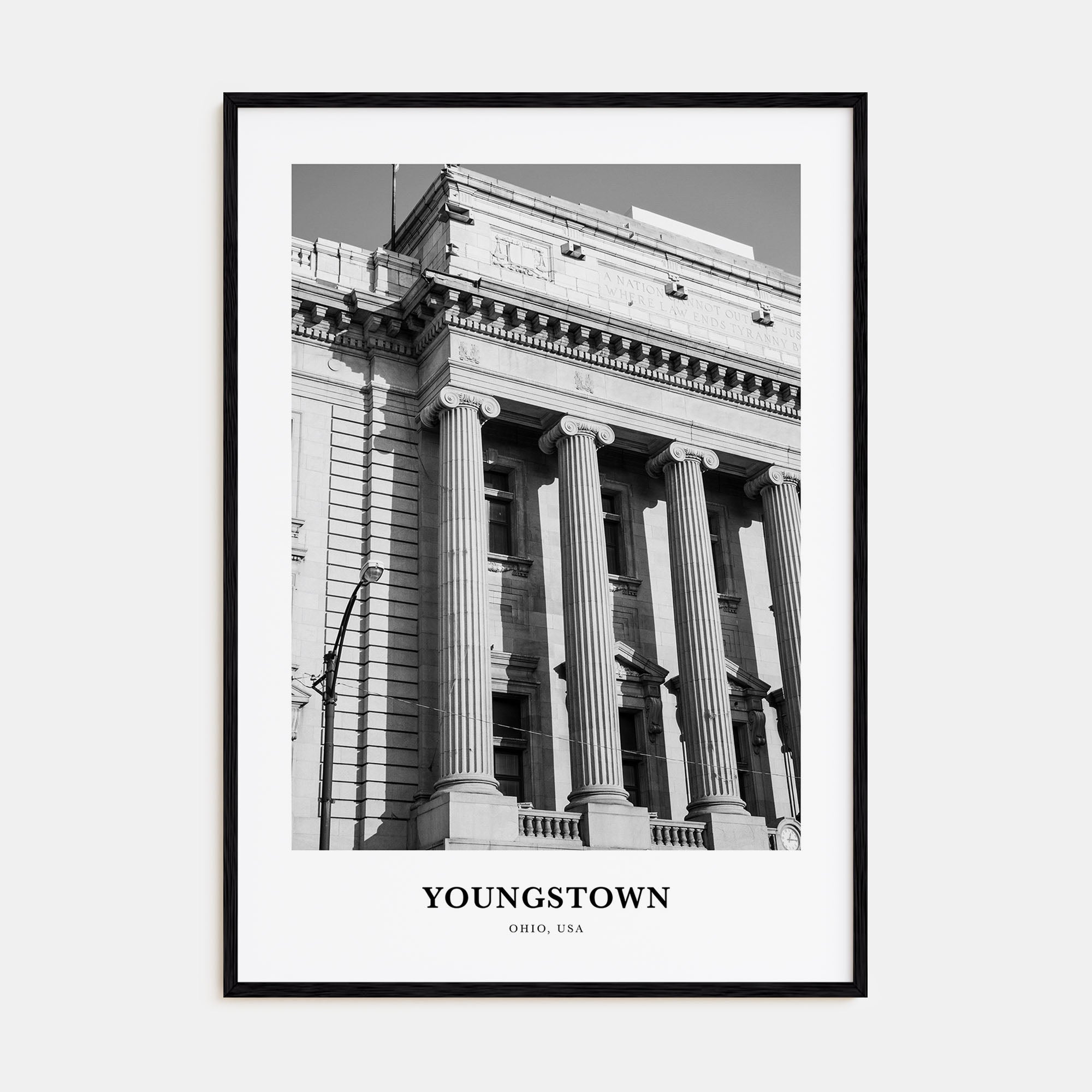 Youngstown Portrait B&W Poster