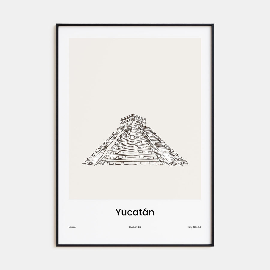 Yucatan Drawn Poster