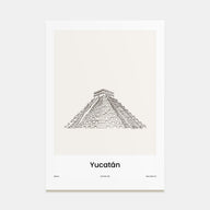 Yucatan Drawn Poster