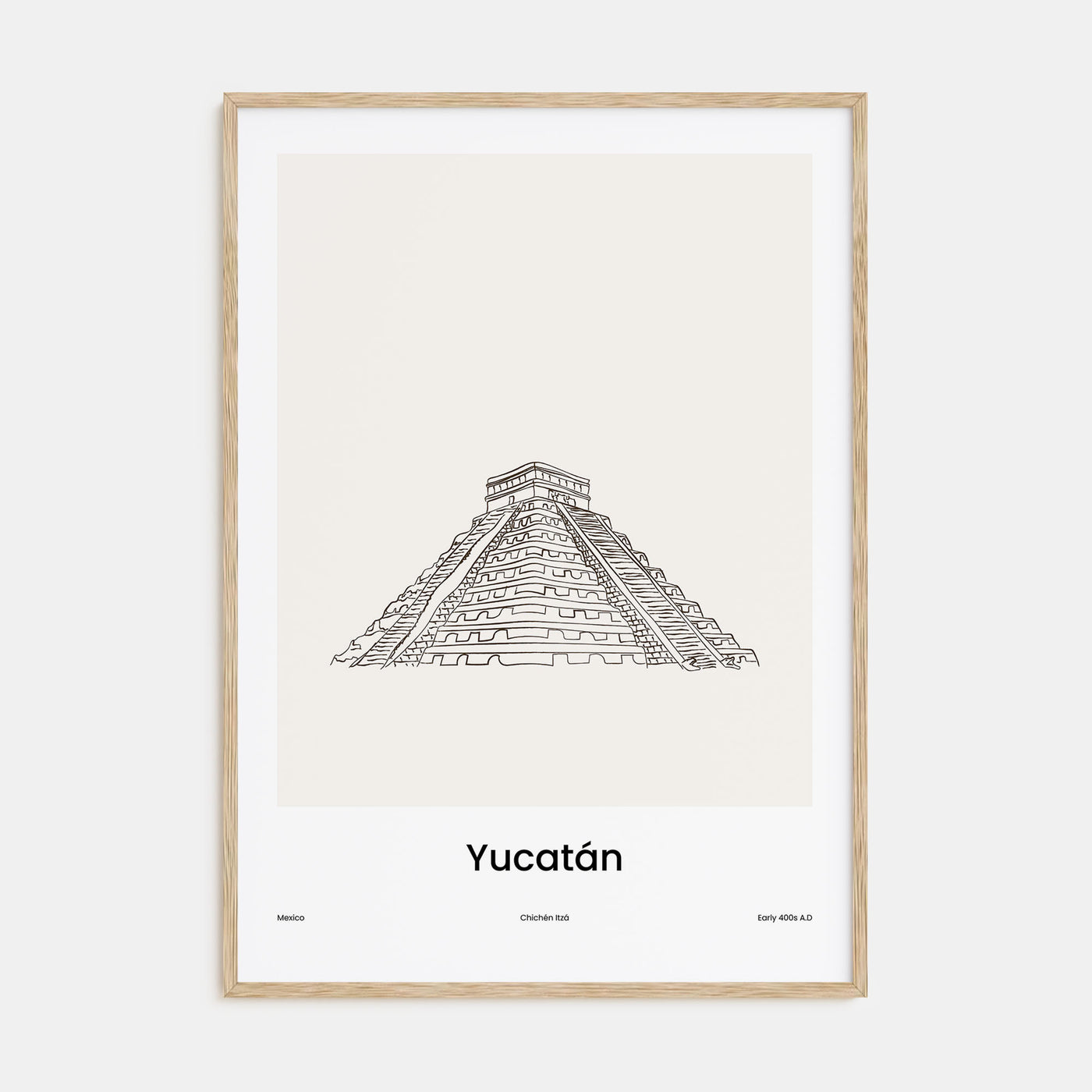 Yucatan Drawn Poster
