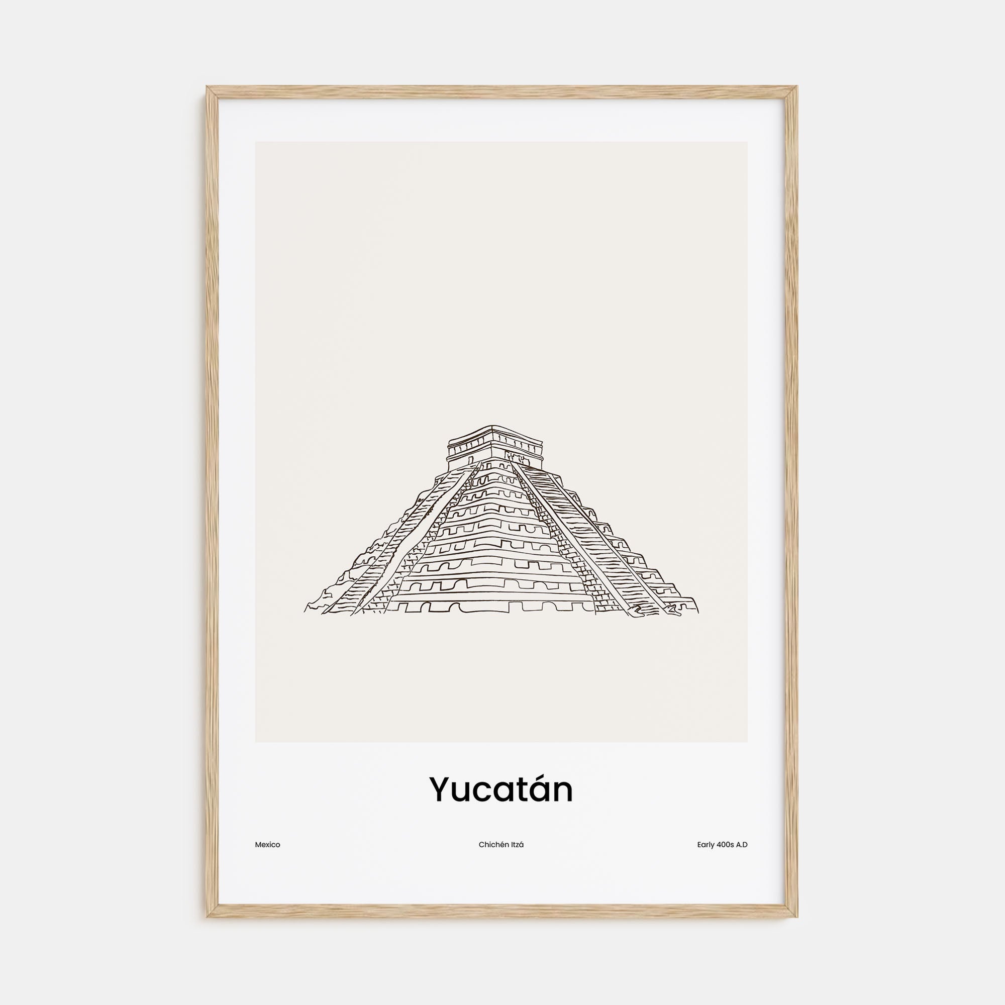 Yucatan Drawn Poster