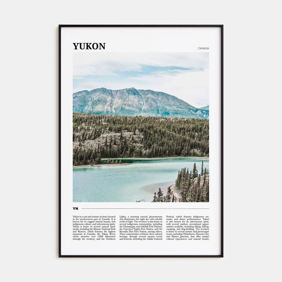 Yukon Travel Color Poster