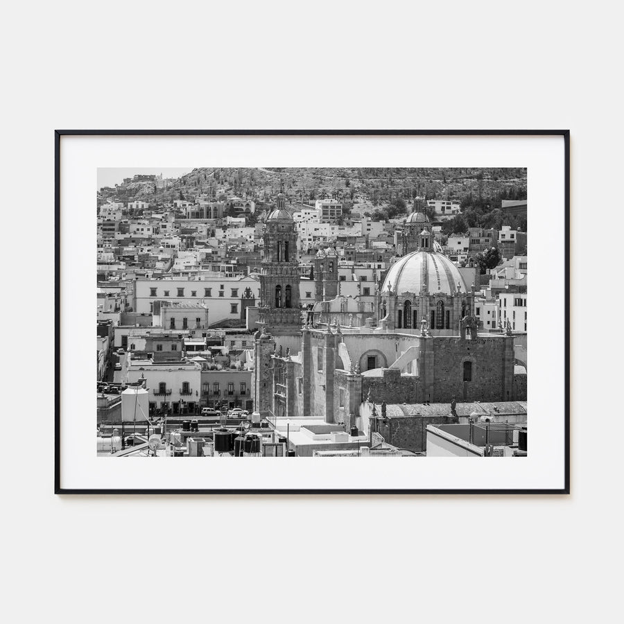Zacatecas Landscape B&W Poster
