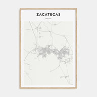 Zacatecas Map Portrait Poster