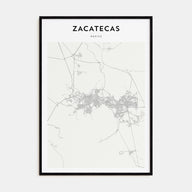 Zacatecas Map Portrait Poster