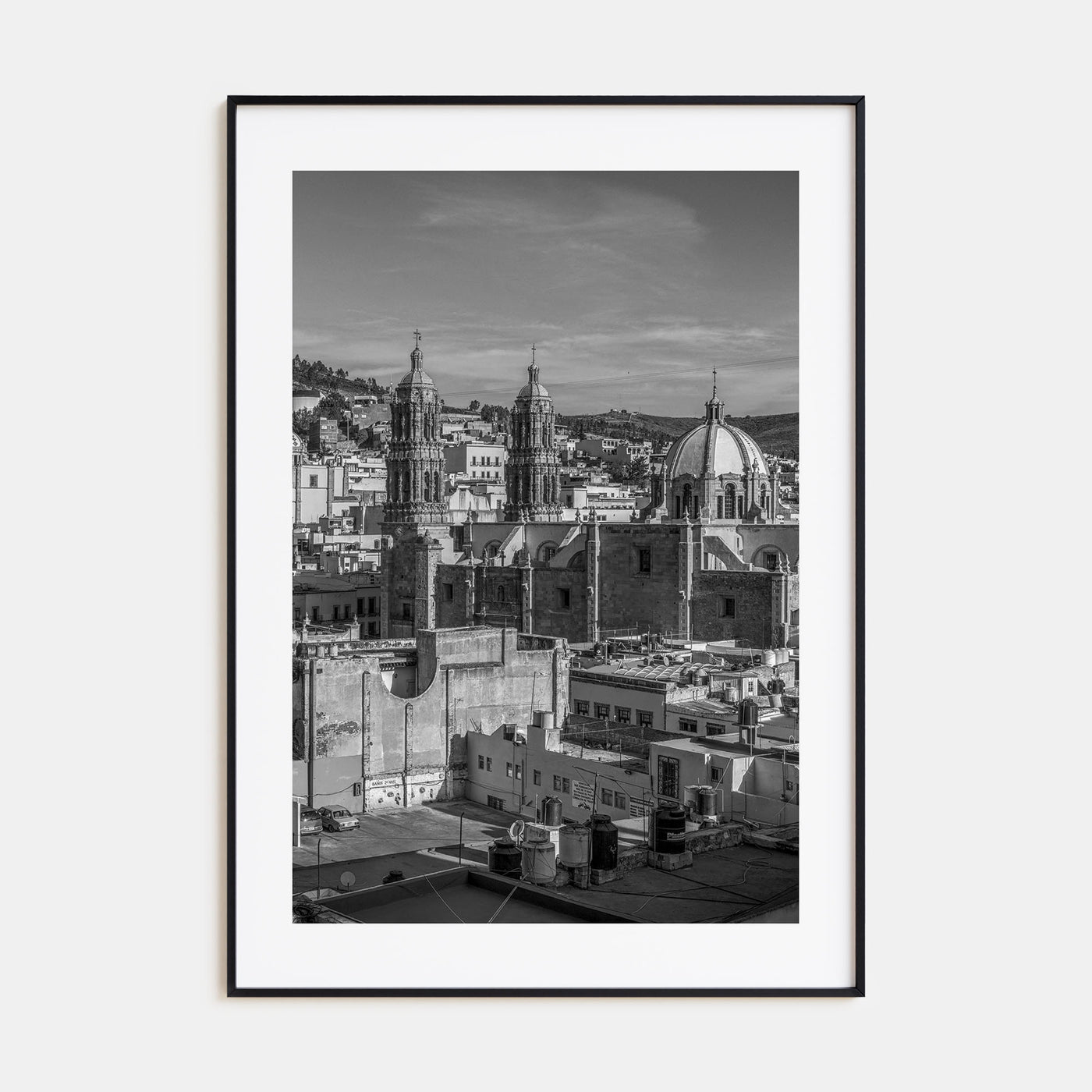 Zacatecas Photo B&W Poster