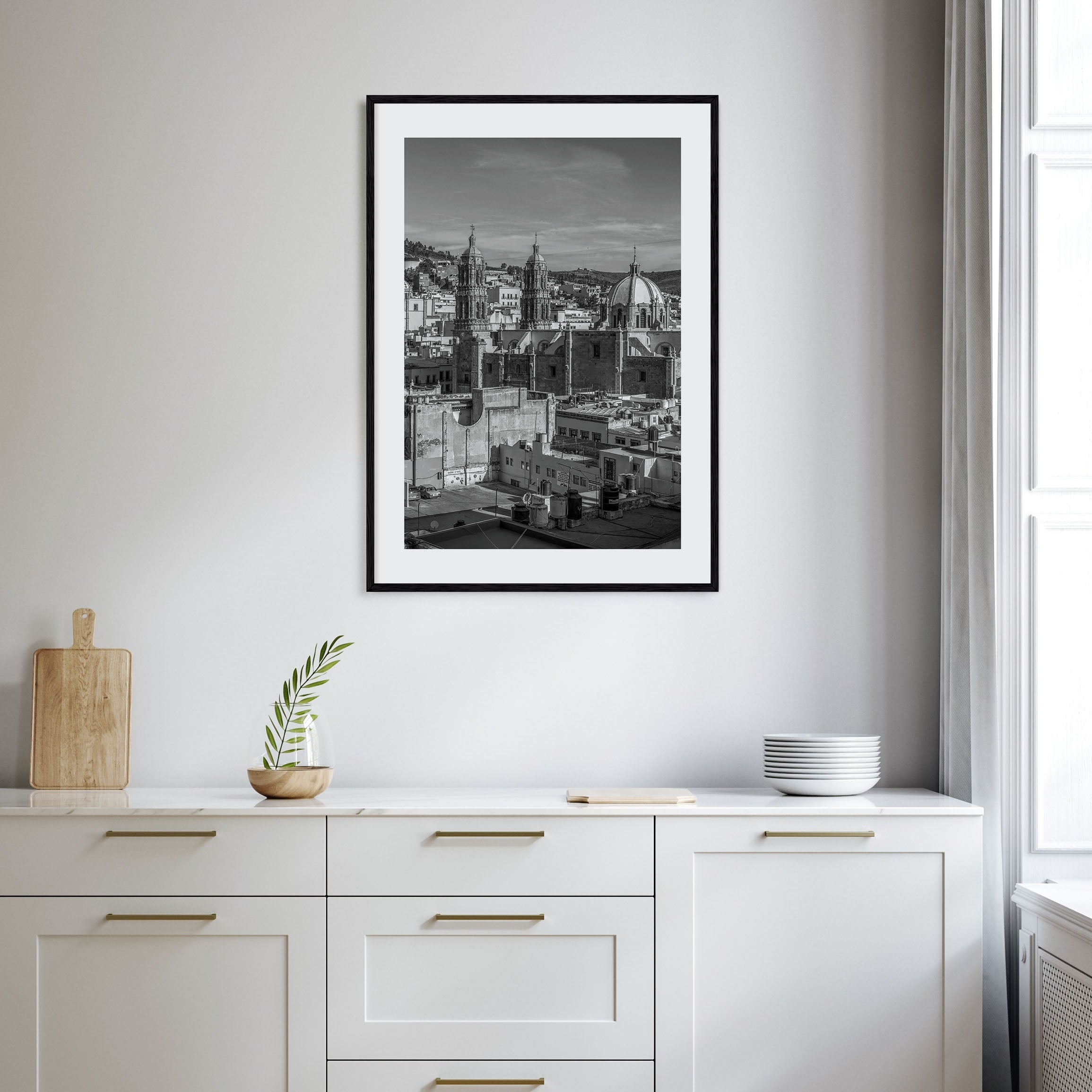 Zacatecas Photo B&W Poster