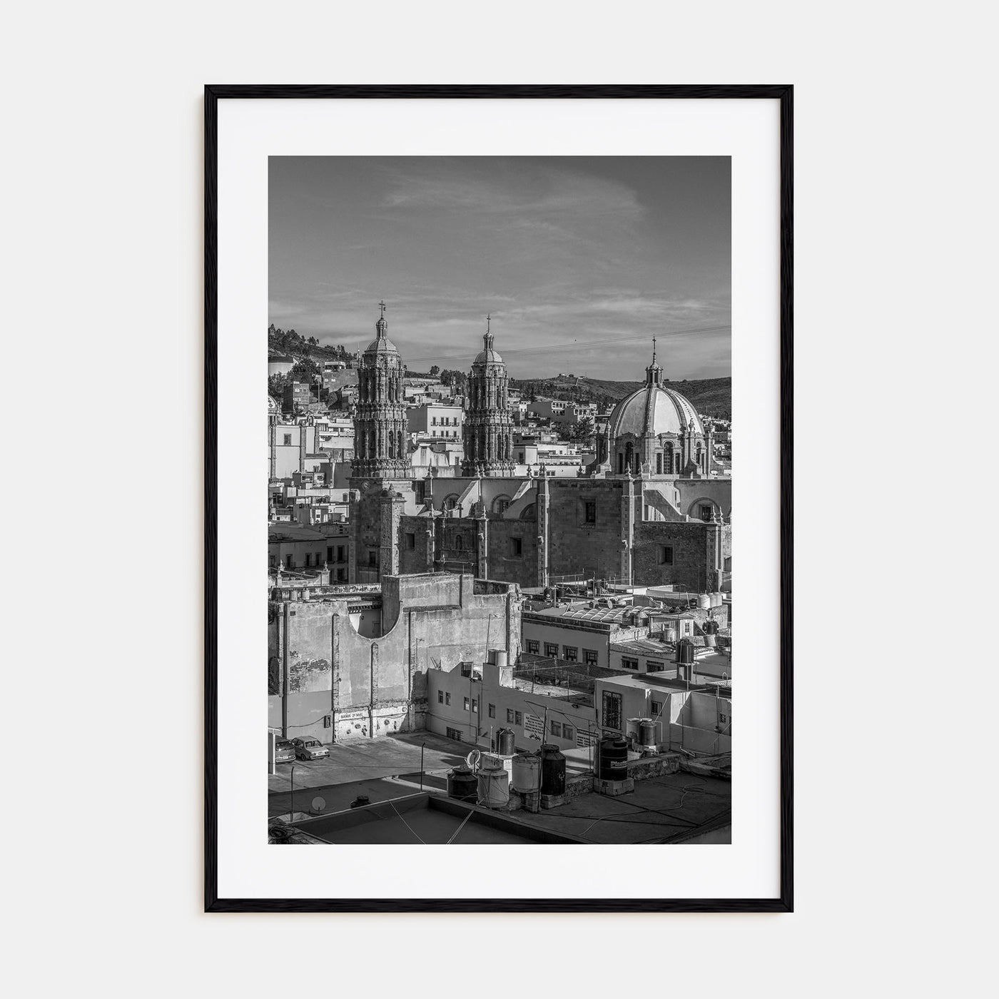 Zacatecas Photo B&W Poster