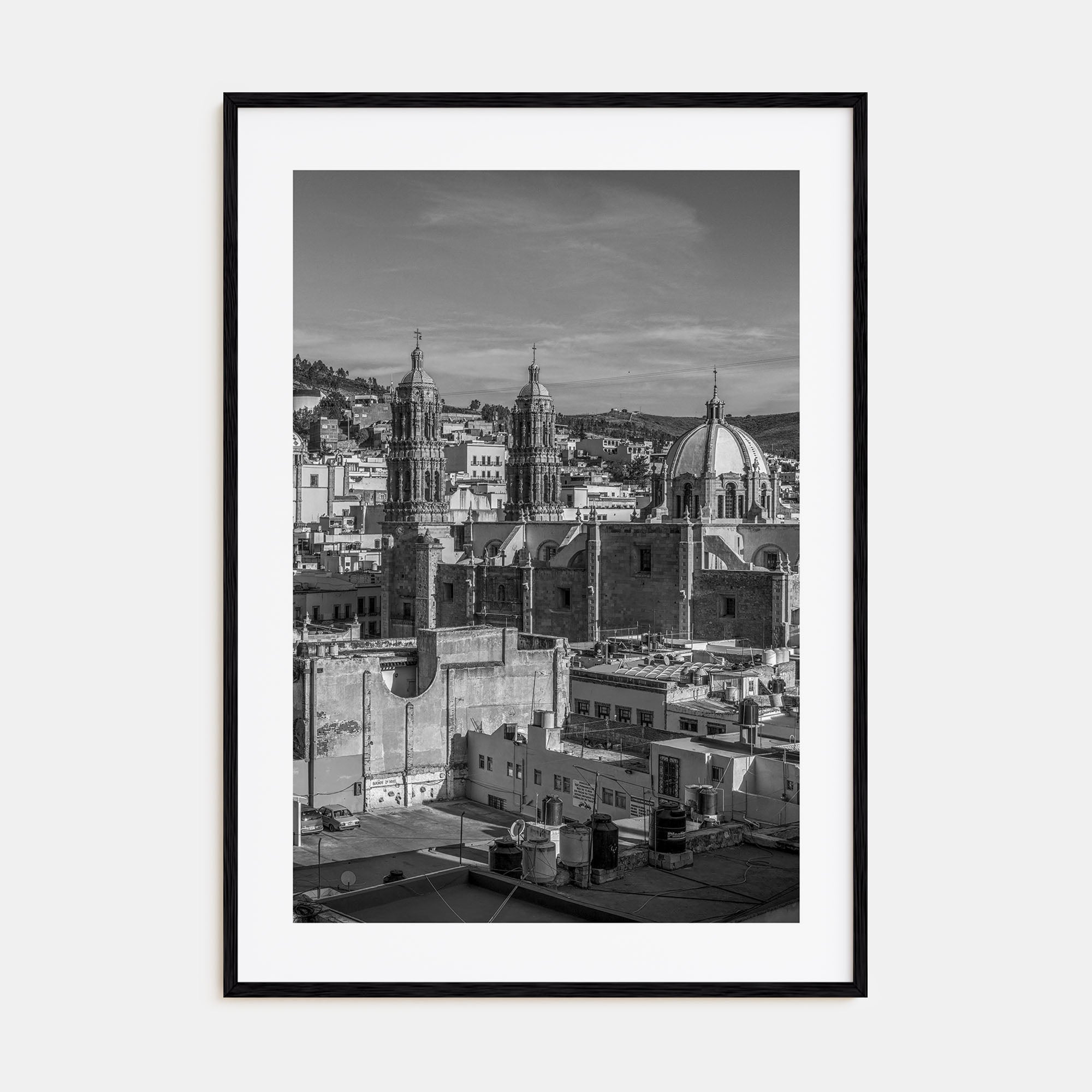 Zacatecas Photo B&W Poster