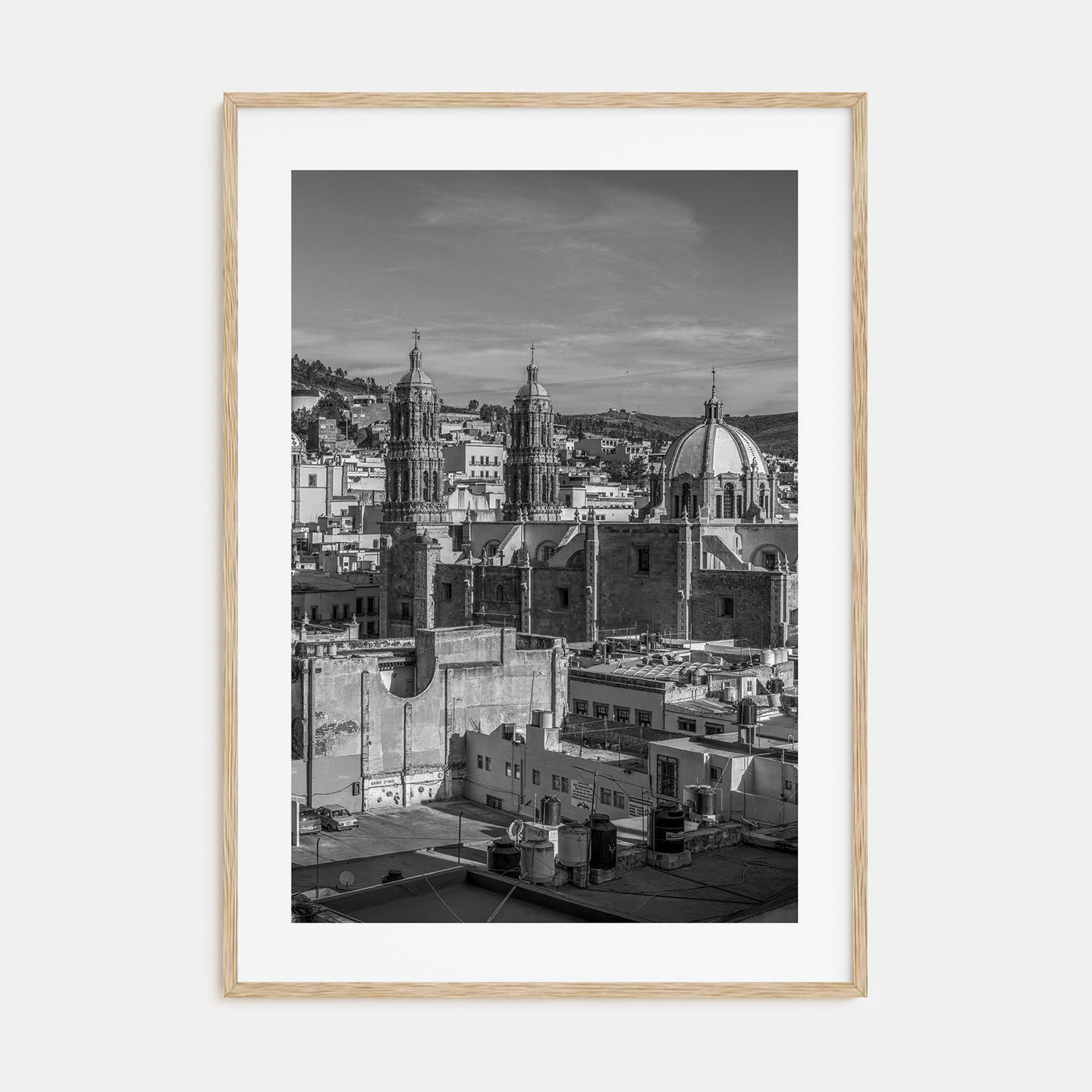 Zacatecas Photo B&W Poster