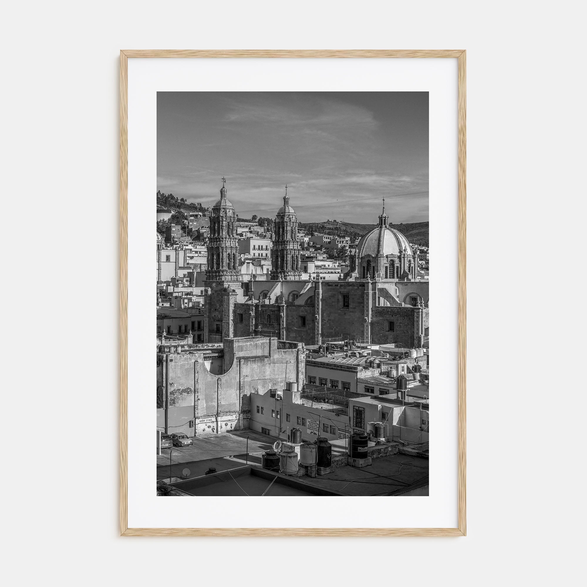 Zacatecas Photo B&W Poster