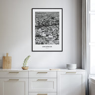 Zacatecas Portrait B&W No 1 Poster