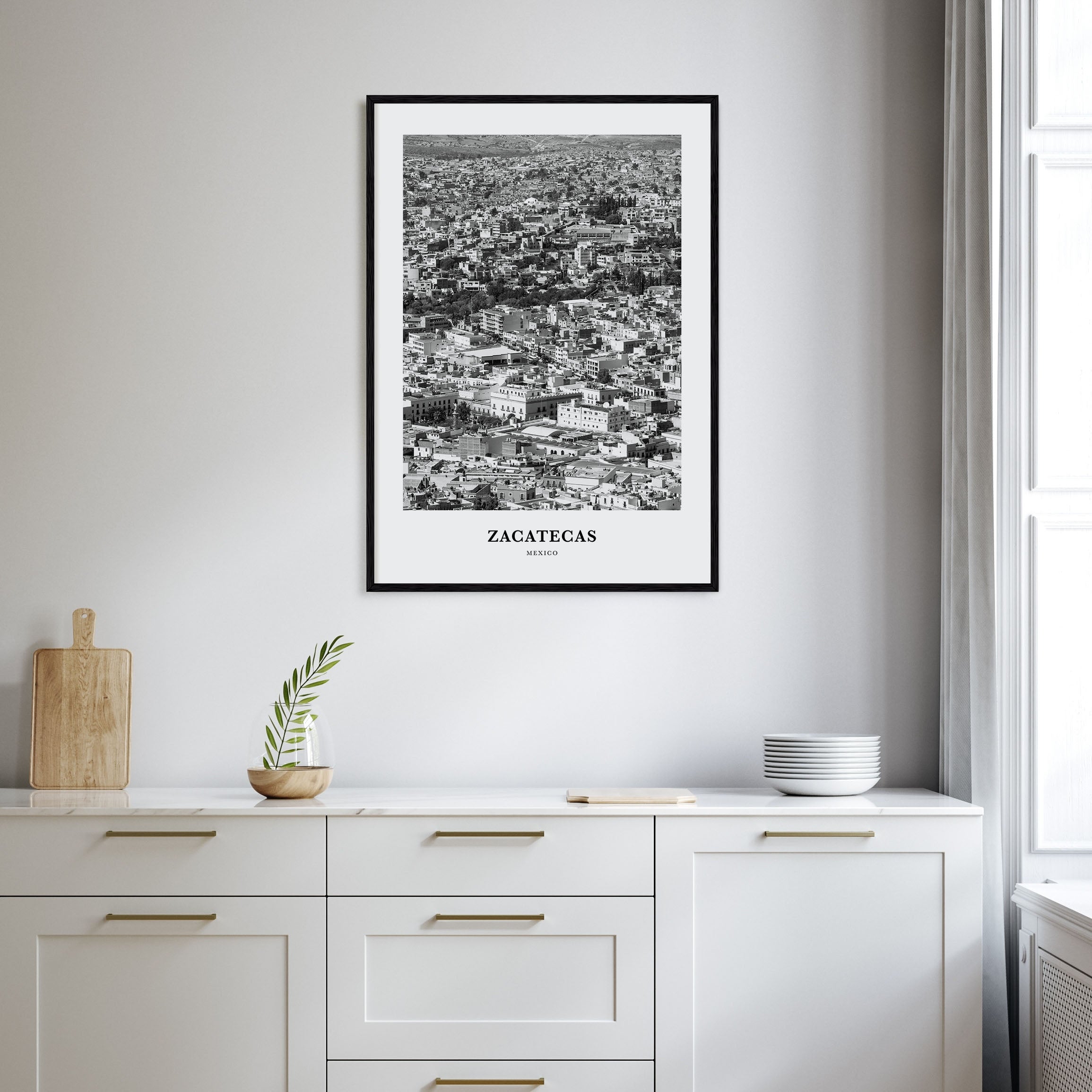 Zacatecas Portrait B&W No 1 Poster