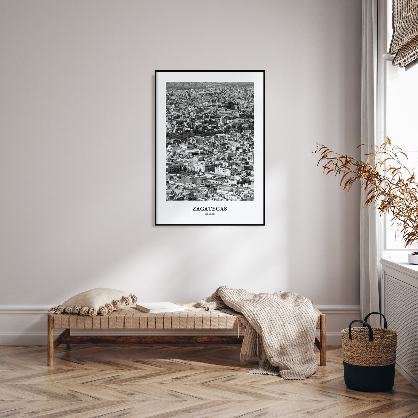 Zacatecas Portrait B&W No 1 Poster