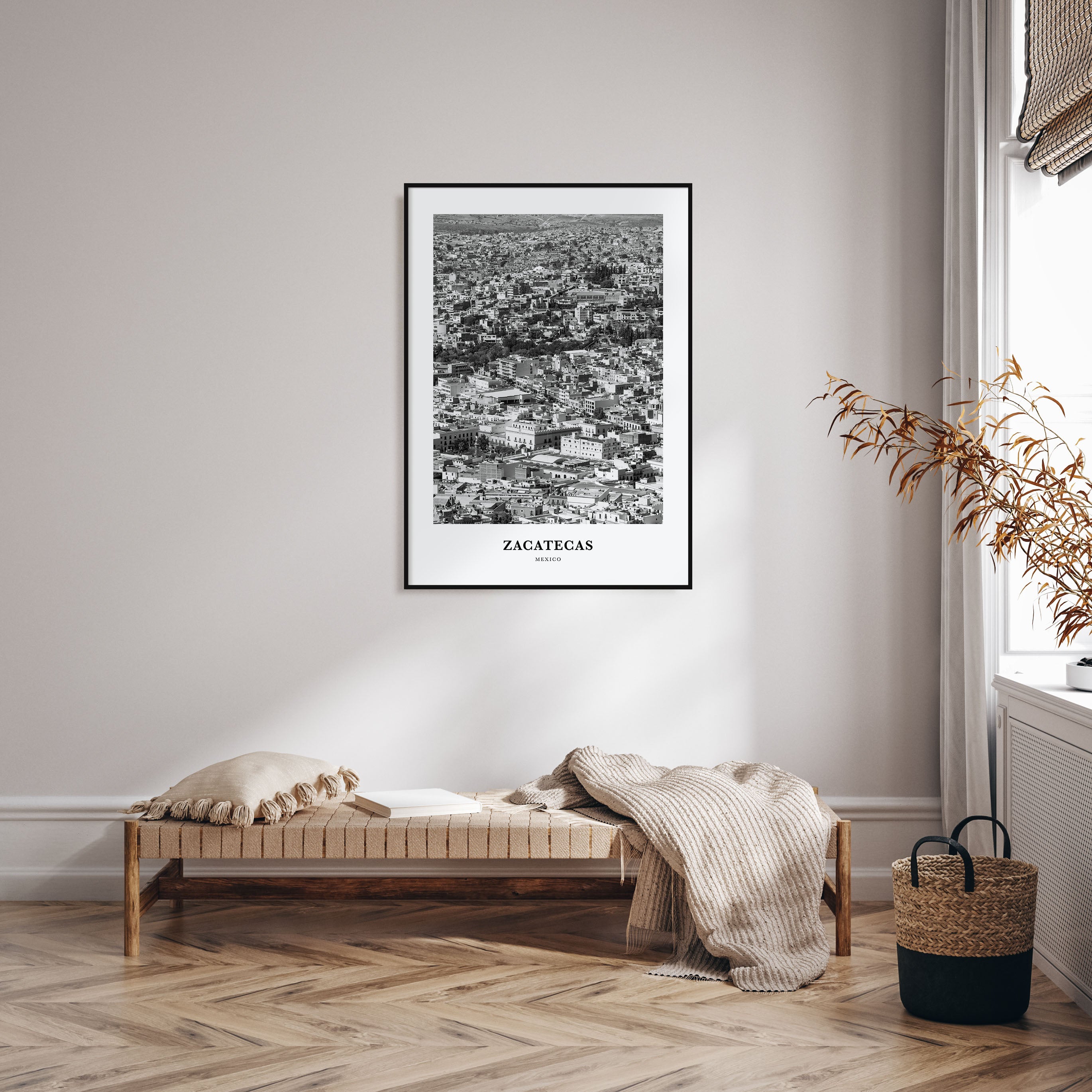 Zacatecas Portrait B&W No 1 Poster