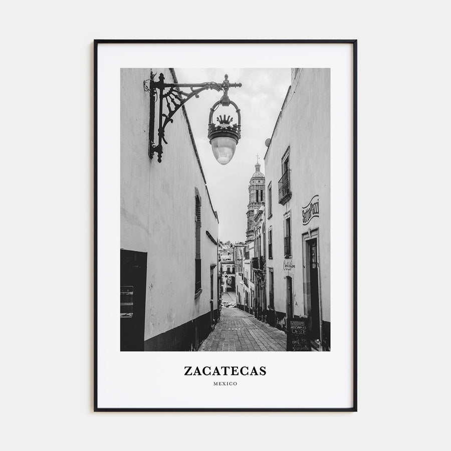 Zacatecas Portrait B&W No 2 Poster