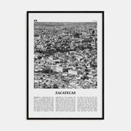 Zacatecas Travel B&W No 2 Poster