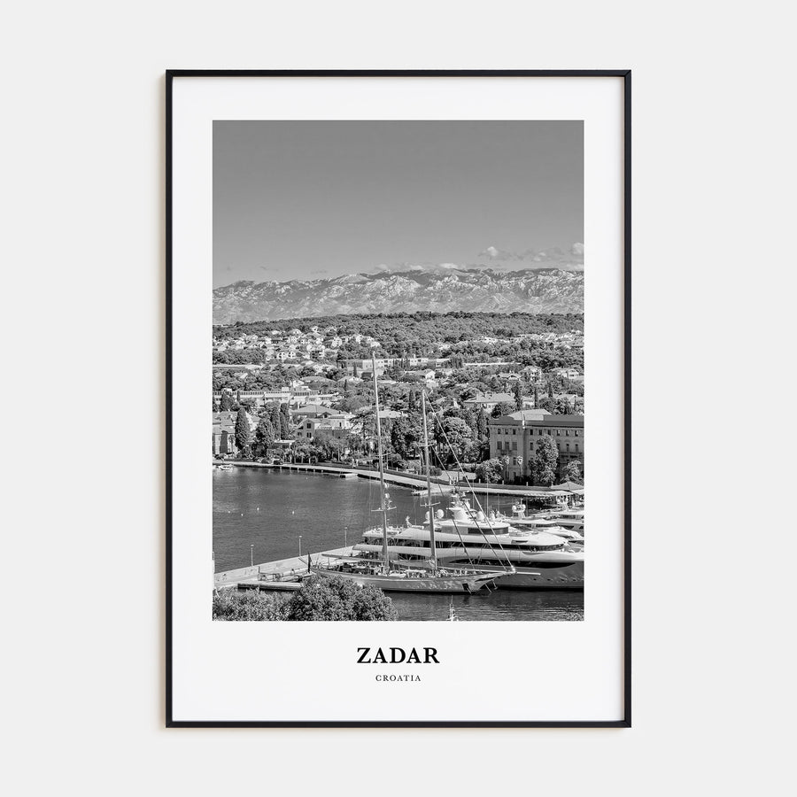 Zadar Portrait B&W Poster