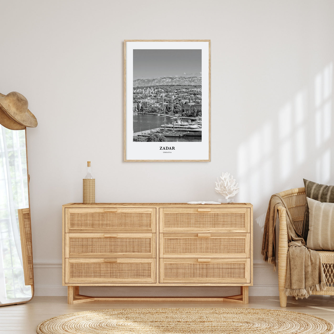 Zadar Portrait B&W Poster