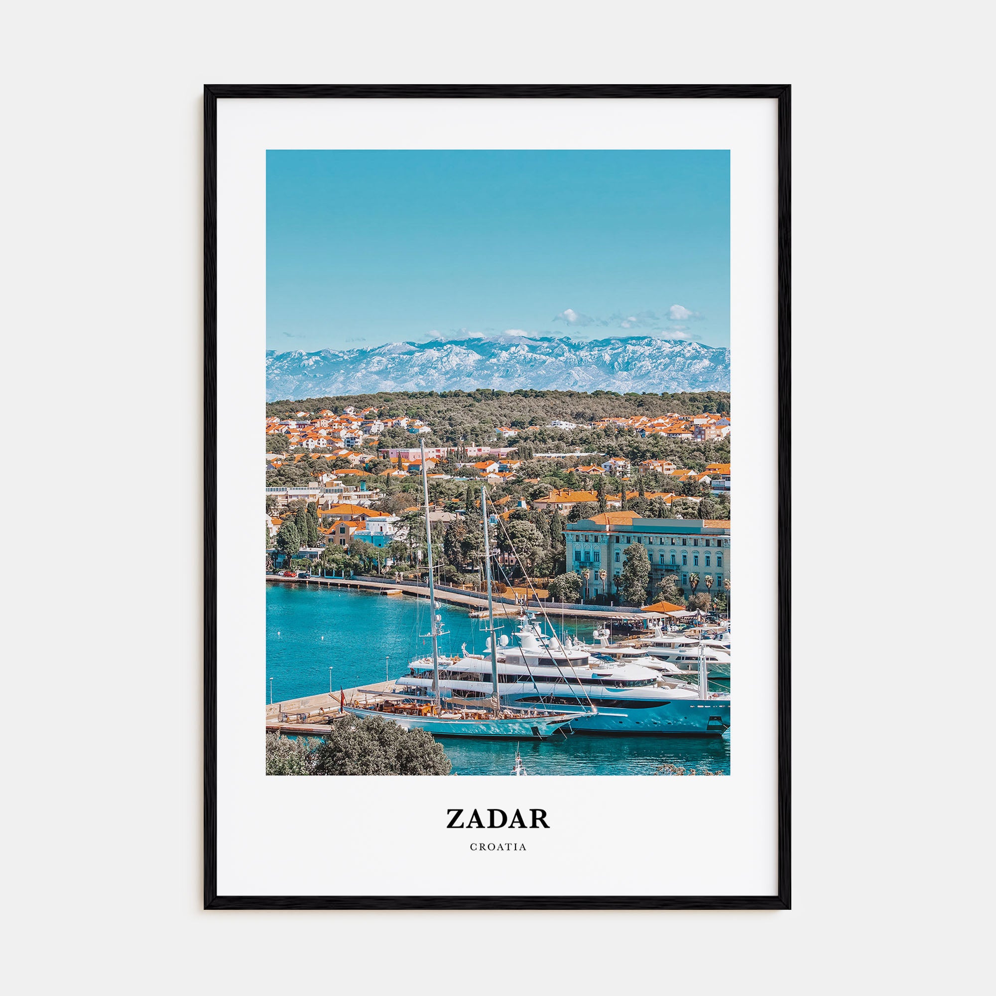 Zadar Portrait Color Poster