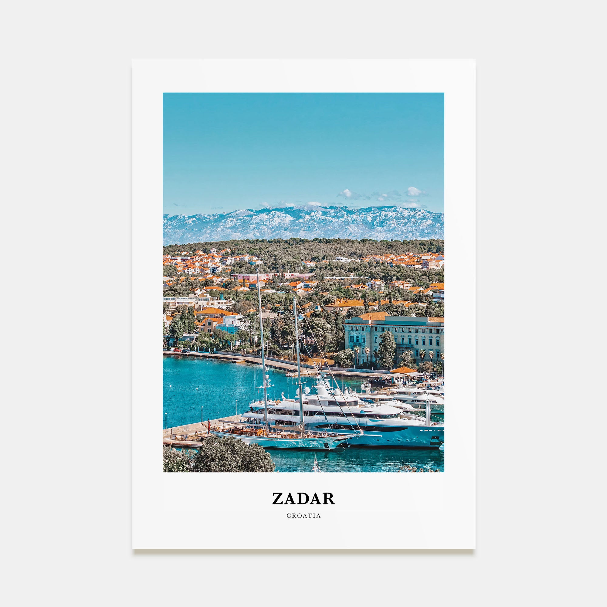Zadar Portrait Color Poster