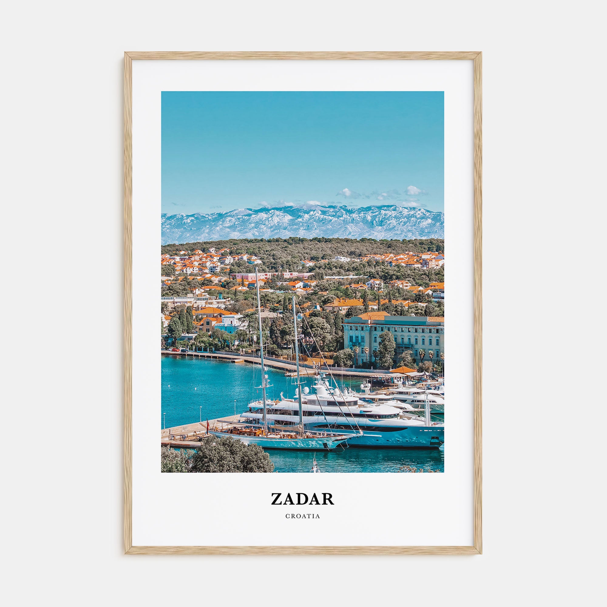 Zadar Portrait Color Poster