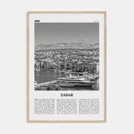Zadar Travel B&W Poster