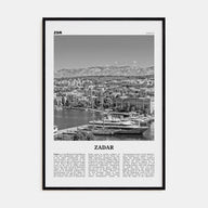 Zadar Travel B&W Poster
