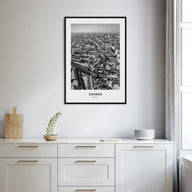 Zagreb Portrait B&W Poster