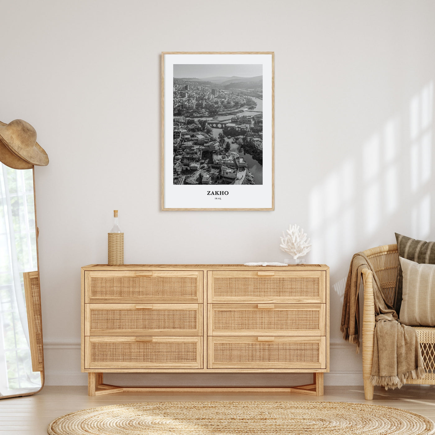 Zakho Portrait B&W Poster