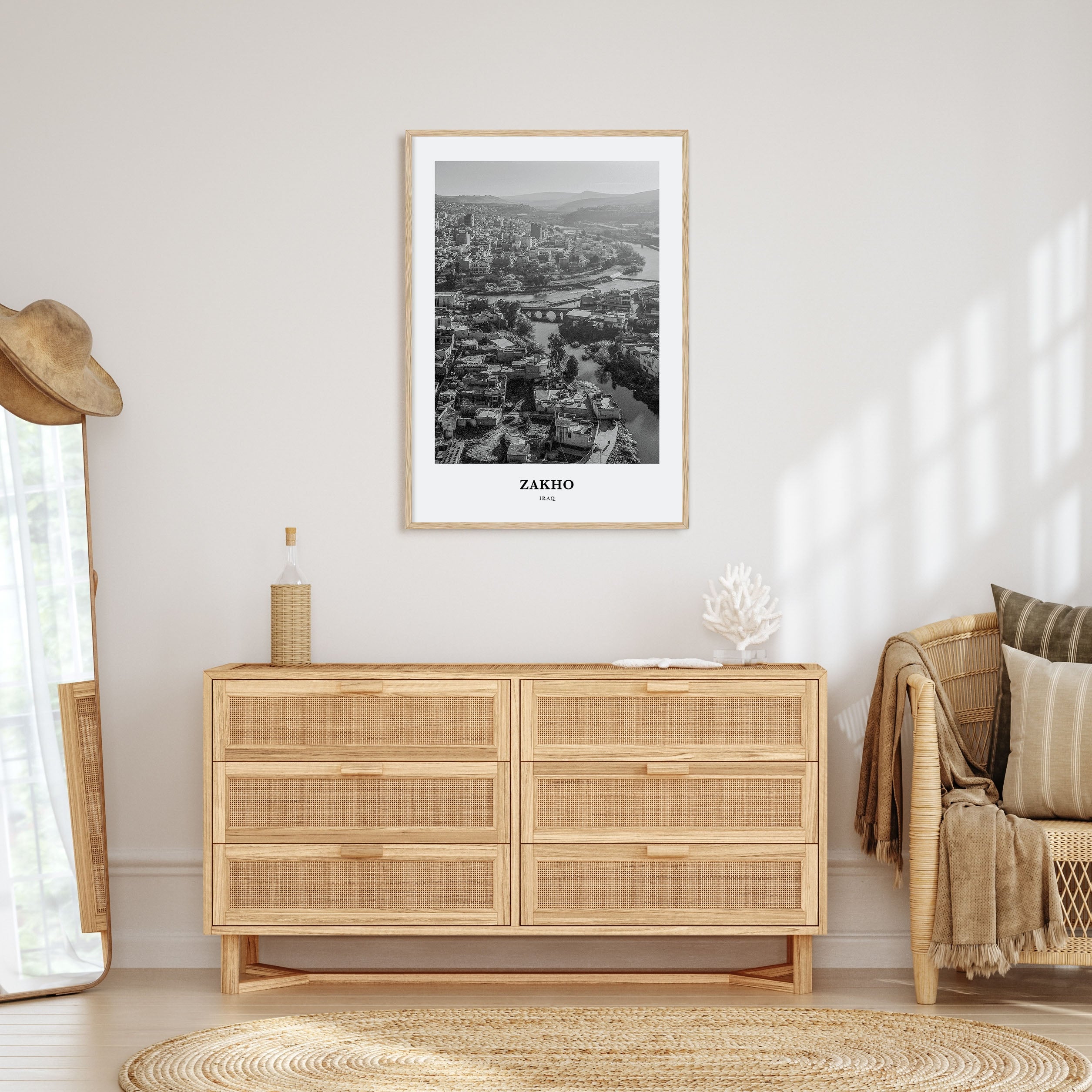 Zakho Portrait B&W Poster