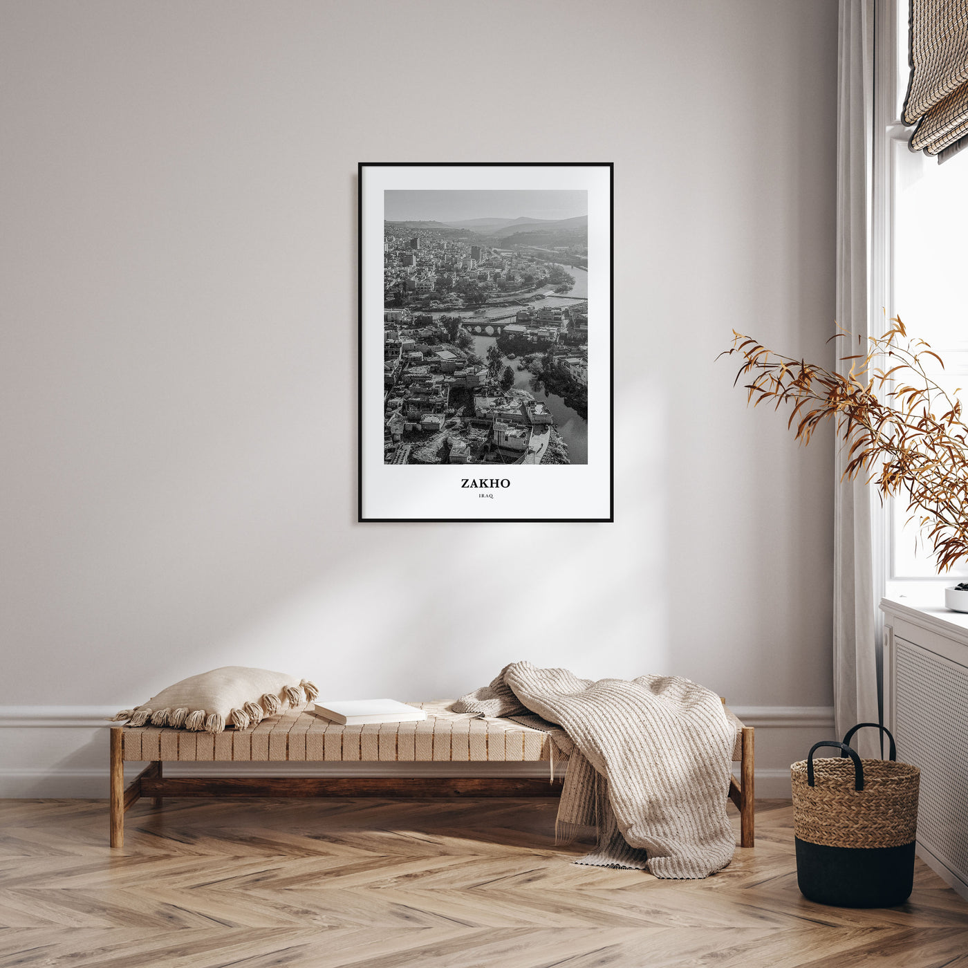 Zakho Portrait B&W Poster