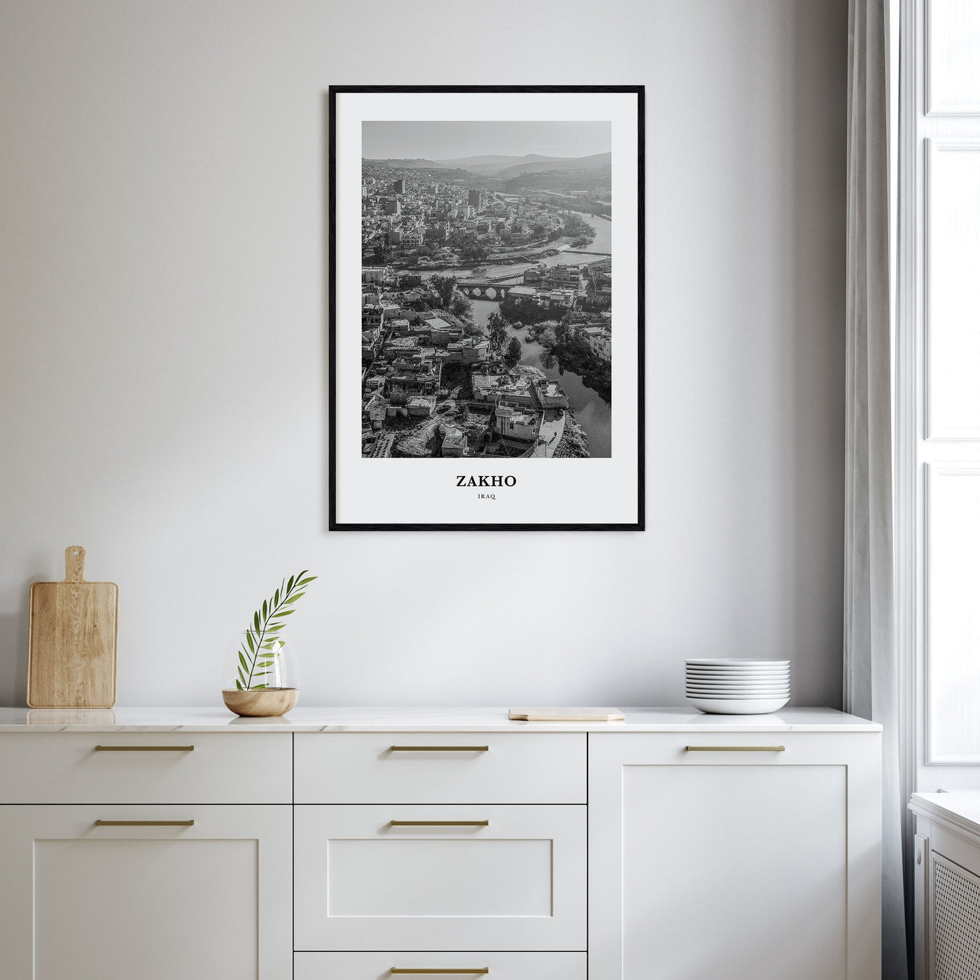 Zakho Portrait B&W Poster