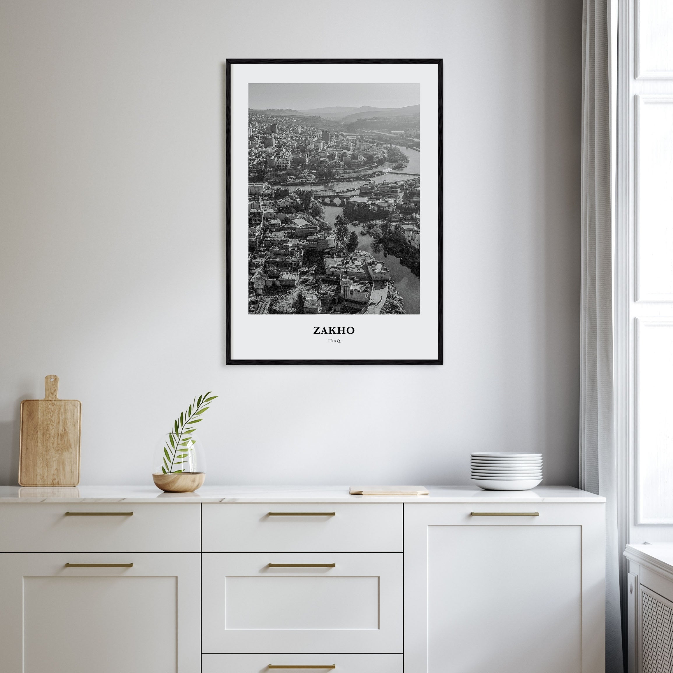 Zakho Portrait B&W Poster