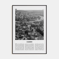 Zakho Travel B&W Poster