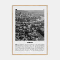 Zakho Travel B&W Poster
