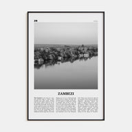 Zambezi Travel B&W Poster